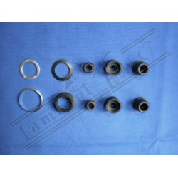 L 24/C KIT BOCCOLE ANTIVIBRANTI (10 pezzi ) LI 125 150   IIISer. - 125 150 Special - 150 M200 SX - 125 150 200 DL TUTTI DAL 66